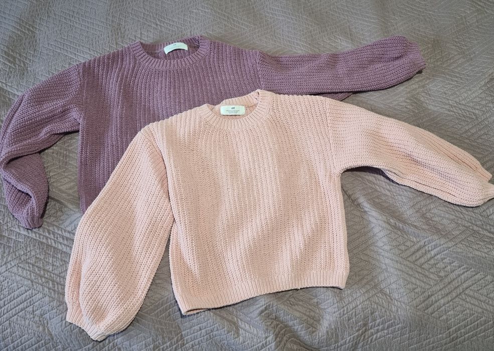 Dwa swetry H&M 134/140