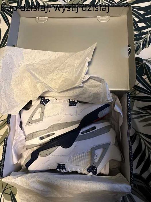 AutentycznyButydokoszykówkiJORDAN4RetroMidnightNavynoweunisex:45