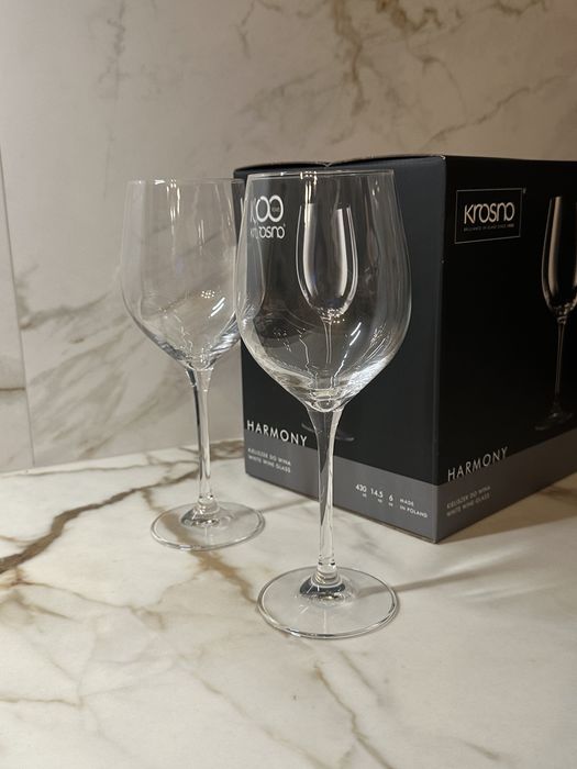 Kieliszki do wina Krosno Harmony nowe zestaw 6szt