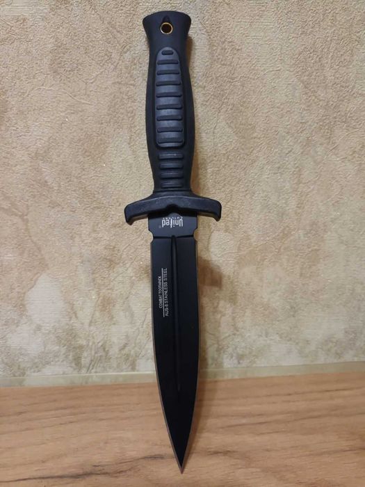 Ніж тактичний з фіксованним лезом COMBAT COMMANDER Black Boot Knife