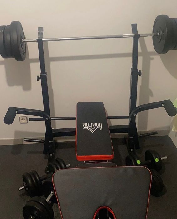 Máquina e Bolachas de treino com barras