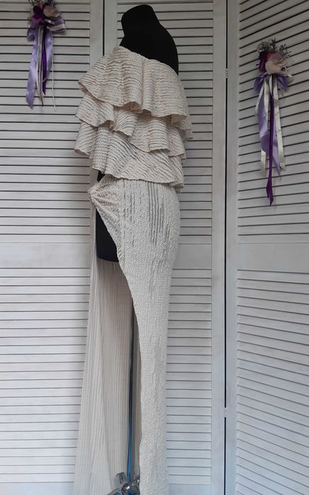 Пляжная юбка миди с разрезом в бохо, этно стиле ego