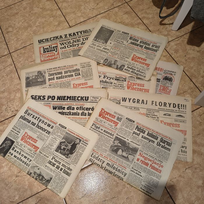 Gazety express wieczorny  10 sztuk