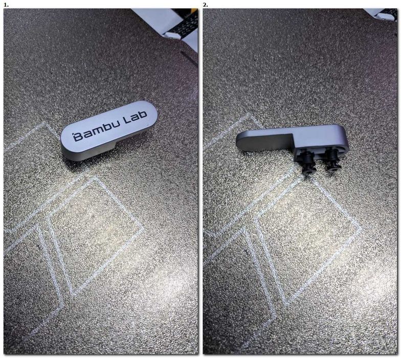 Скляна кришка стекло дверь петли 3D-принтер X1 та P1P P1S Bambu Lab