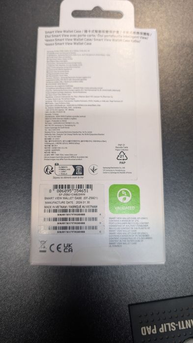 Samsung S24 Оригинальный чехол Smart view wallet case белый.