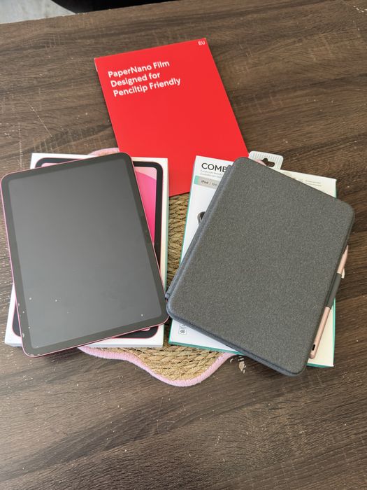 iPad A16 Rosa 128GB + Capa Logitech + Caneta Metapen | Como Novo