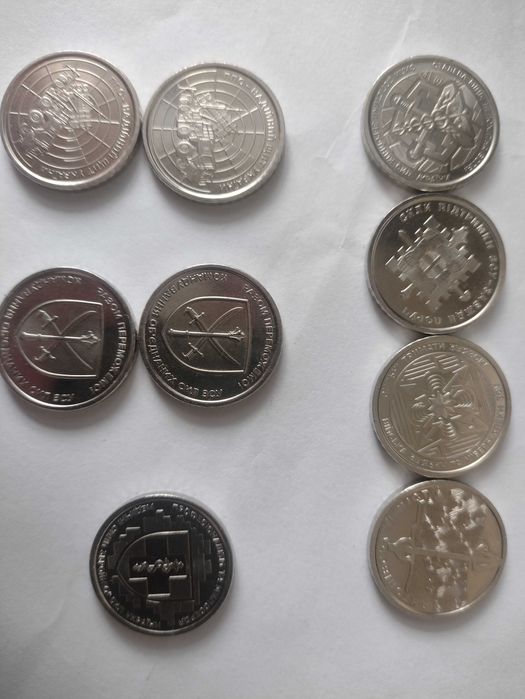 Набір з 9 монет, присвячених силам оборони