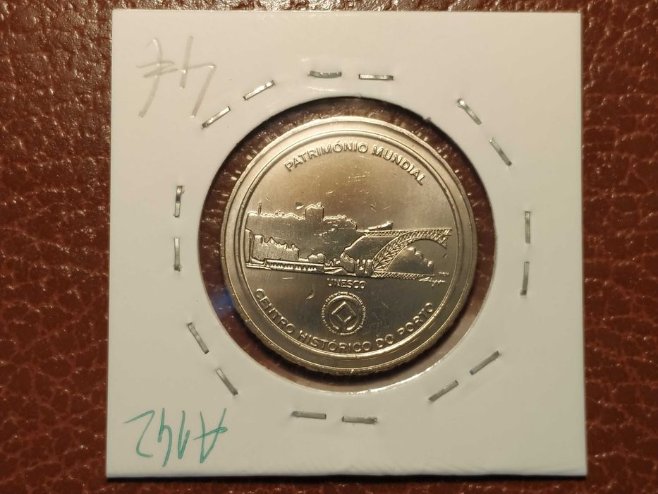 A142 Moeda de 2,5 euro de 2008 Unesco Centro Histórico do Porto