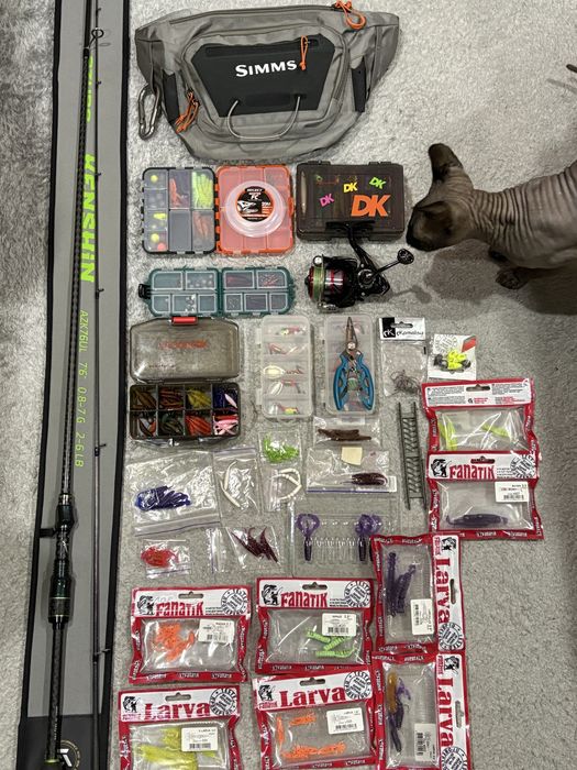 Azura Kenshin (0.8-7). Simms поясная. Daiwa Ninja 2000