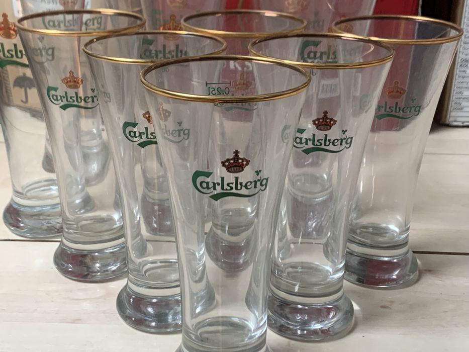 Gratka kolekcjonerska! CARLSBERG szklanki do piwa 0,4 / 0,25