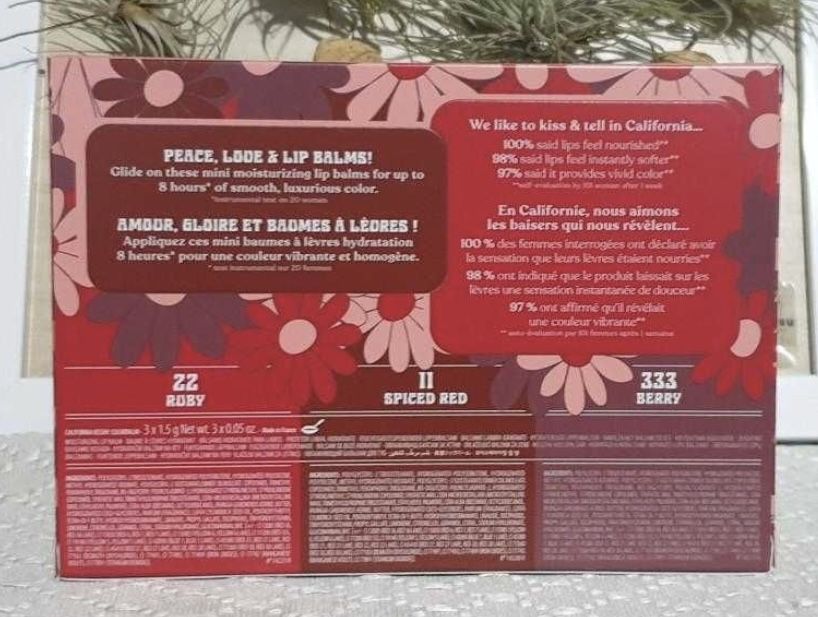 BENEFIT Zestaw 3 Pomadek Edycja Limitowana Nowe