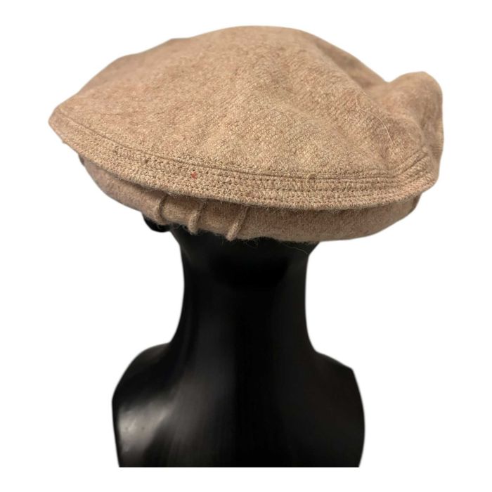 Boné de inverno Winter Cap Chapéu Pakol 100% feito à mão (Marfim)