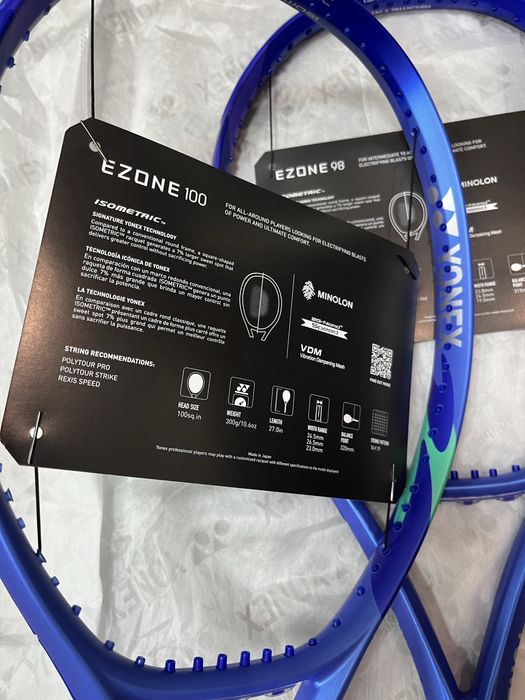 Тенісна ракетка Yonex Ezone 98/100 Blast Blue (305/300/285 g)