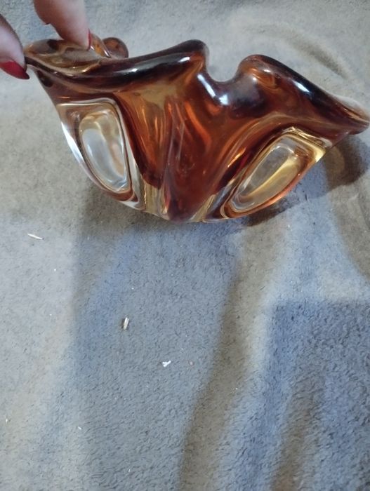 Пепельница попільничка чеське скло