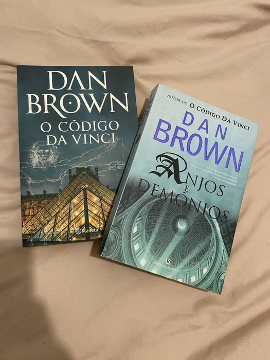Conjuto livros Anjos e demonios e O codigo da vinci de Dan Brown
