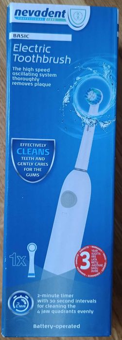 NEVADENT Basic, elektryczna szczoteczka do zębów, NOWA