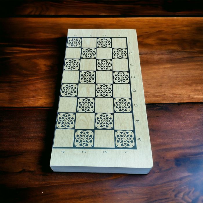 Нарди фанера+дерев'яні 50 см на 50 см