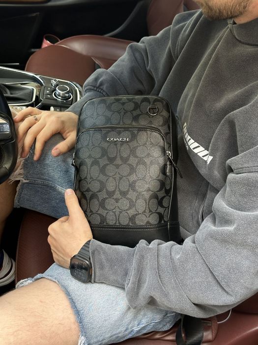 Чоловіча сумка Coach Gotham Pack In Signature Canvas (Арт: 77236)