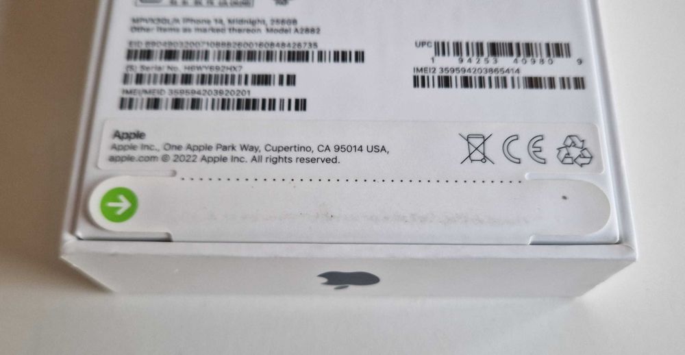 iPhone 14 – 256 GB – Midnight – nowy i zaplombowany