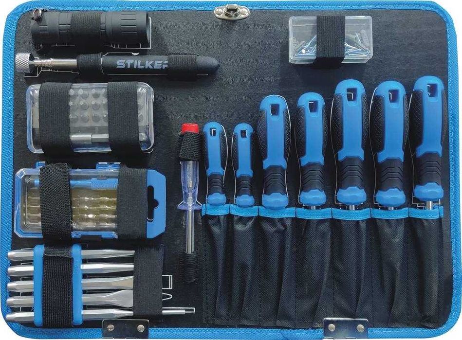 MALA 133 FERRAMENTAS 1/4″ 1/2″ AZUL/PRETO STILKER LL29