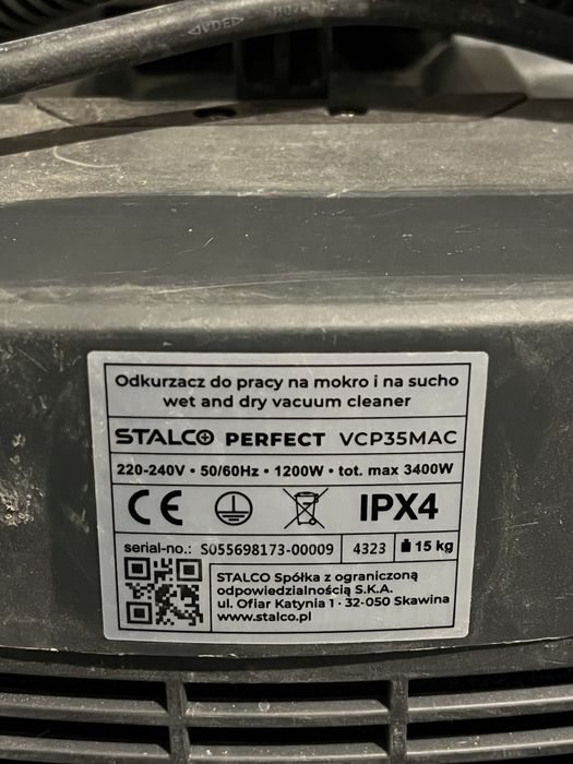 Odkurzacz Przemysłowy stalco PERFECT VCP35MAC | Stan BDB | Komplet!