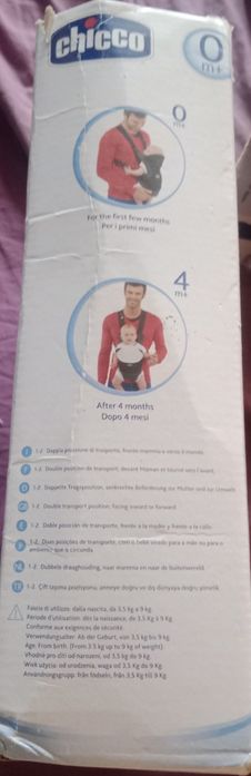 Marsúpio Chicco Go – Azul – 3,5 a 9 kg