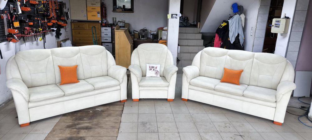 Zestaw wypoczynkowy. Transport w cenie. 2x Sofa fotel