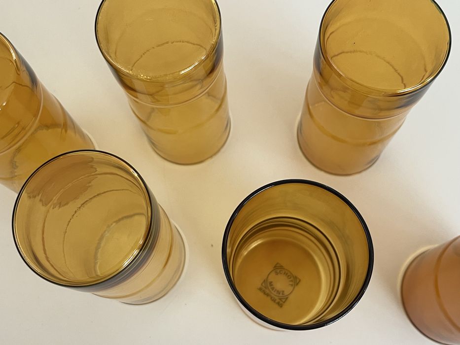 Copos Vintage SCHOTT MAINZ Jenaer Glass
