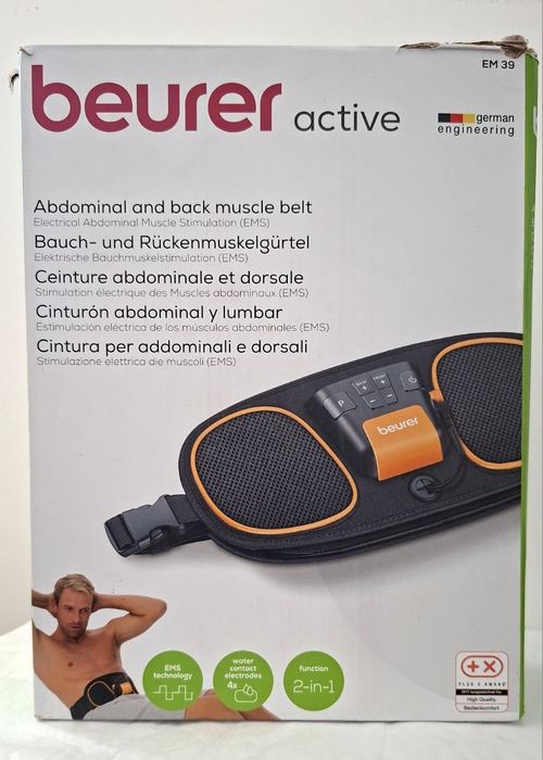 Cinto Electrostimulação Beurer EM 39 Abdominal e Lombar (Completo)