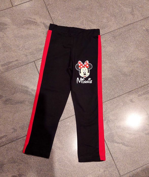 Nowe bawełniane leginsy Myszka Minnie r 104/110