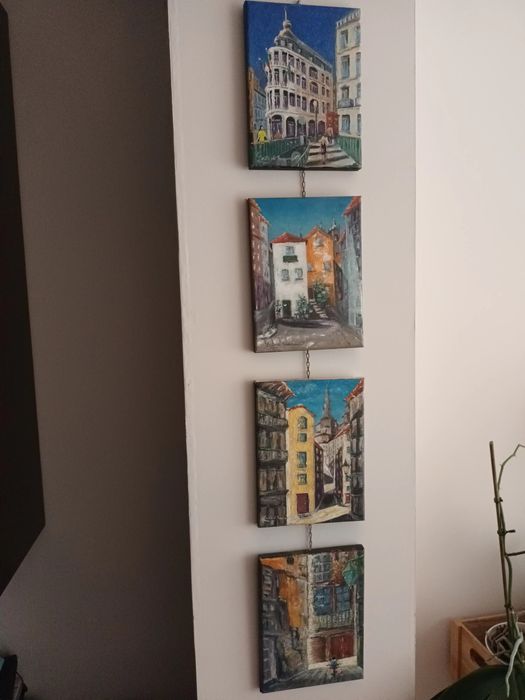 Hand-painted oil painting on canvas