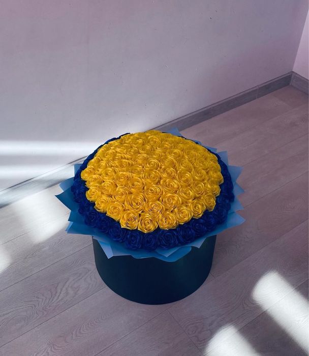 Букет з атласної стрічки