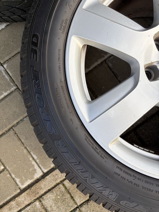 Felgi aluminiowe 17 cali oryginalne Audi, opony 225/55/17