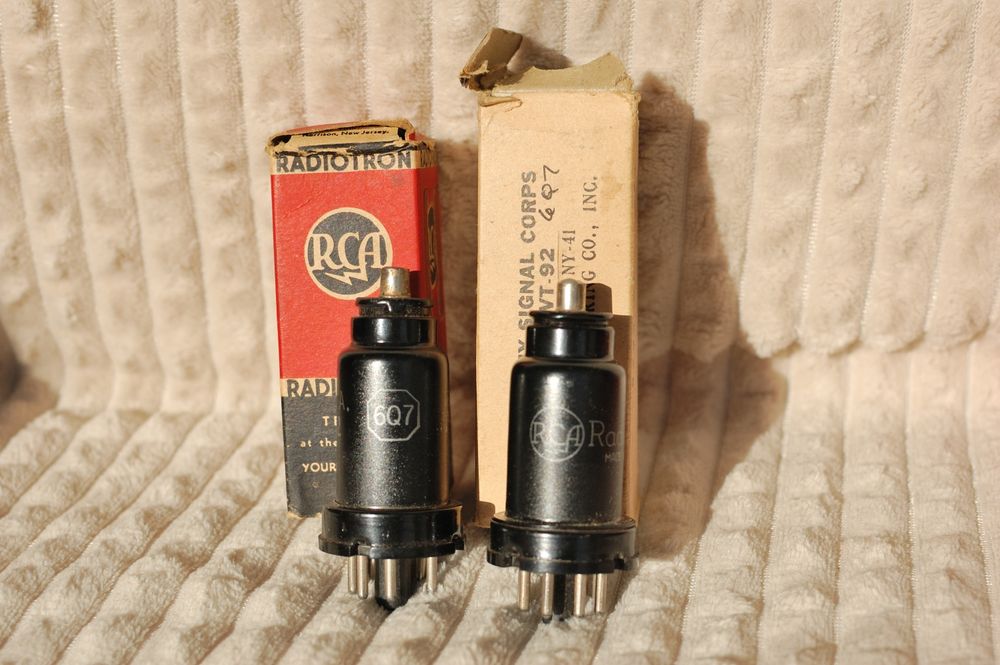 Радіолампи 6SN7 6Q7 5U4G 5687 6080 6Ф5М General Electric радиолампы