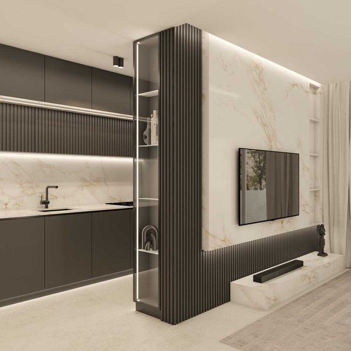 Serviços de arquitetura, design de interiores e imagens 3D