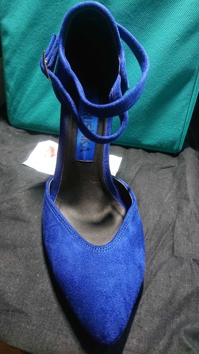 Туфлі сині, індивідуальний пошив, грузинське виробництво