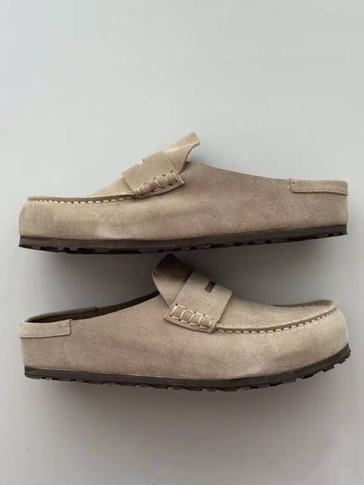 Замшеві шльопанці   Мюлі клоги біркеншток birkenstock naples