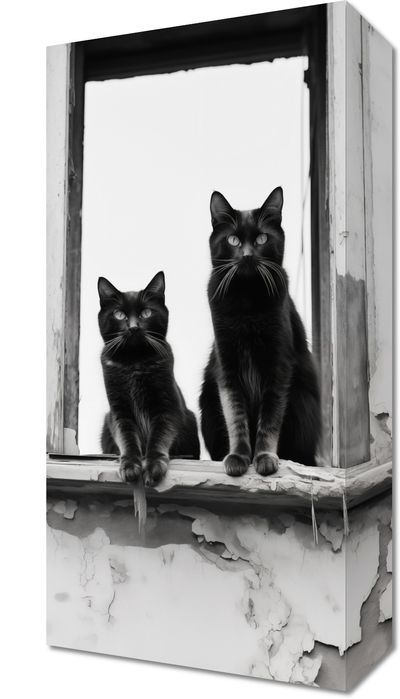 Obraz 20x40cm Wartownicy na Parapecie