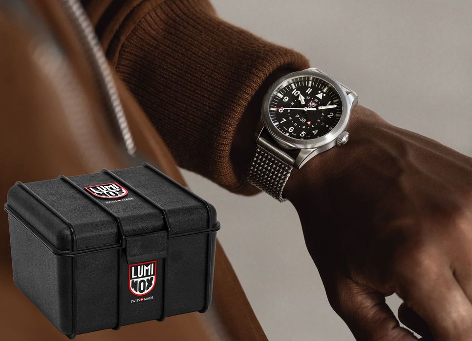 Годинник LUMINOX Air Pilot XA.9522 Lightning P-38 GMT 42 mm. 100 MT.