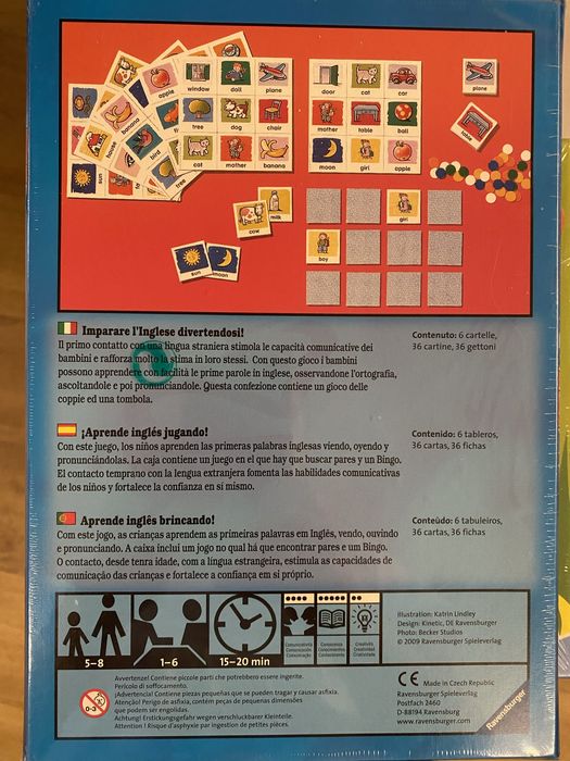 Jogo “meu primeiro Inglês” 5-8 anos , por abrir