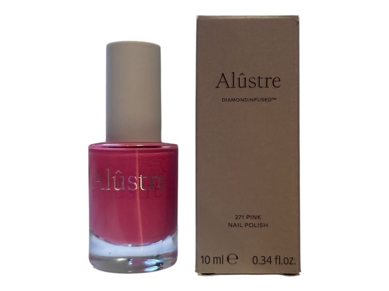 Lakier Alustre 271 Pink z diamentami