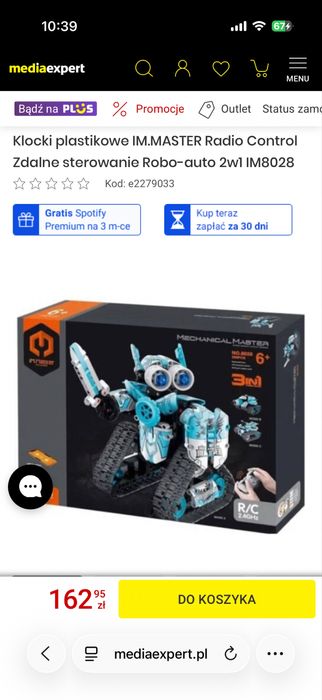 Klocki iM.Master Radio Control Zdalne sterowanie 3w1