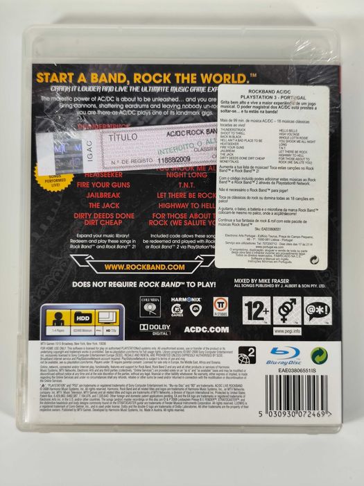 AC / DC Live Rockband - Playstation 3 PS3