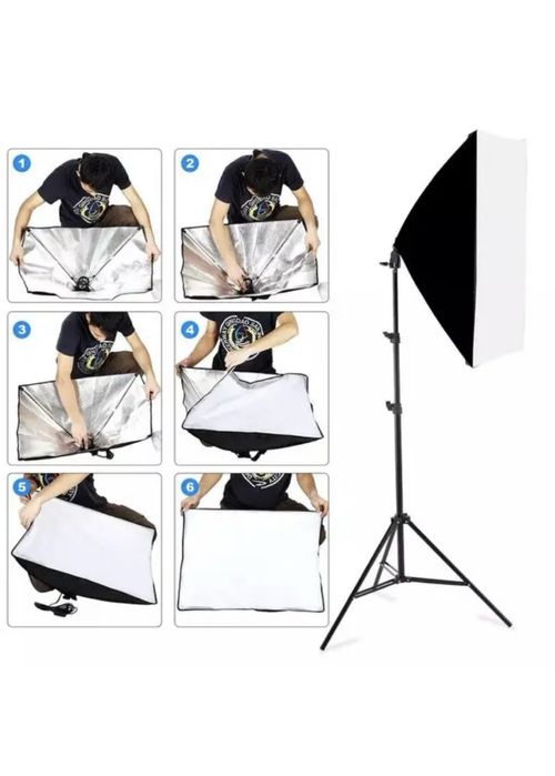 Софт Бокс 50х70см на 150 Ват Набір Світла Для Фото Студійний СофтБокс