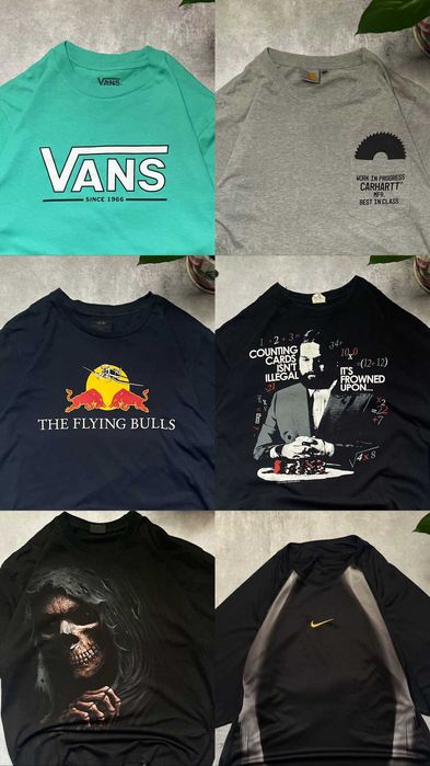 Футболки/Поло/Джерсі Nike/Carhartt/Vans/Merch Мерч Ск8 SK8 Y2K Rap Реп