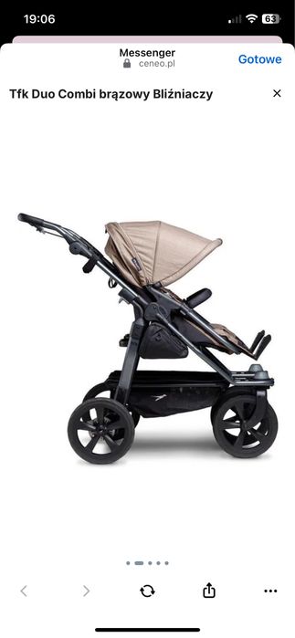Tfk Duo Combi brązowy Bliźniaczy