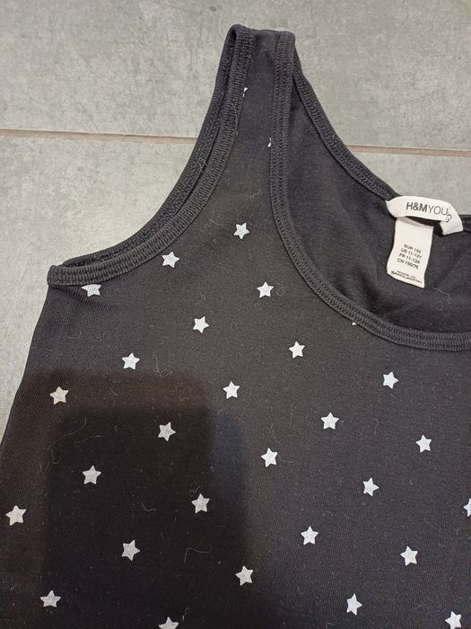 Koszulka dziewczęca bawełniana H&M na 11-12 lat