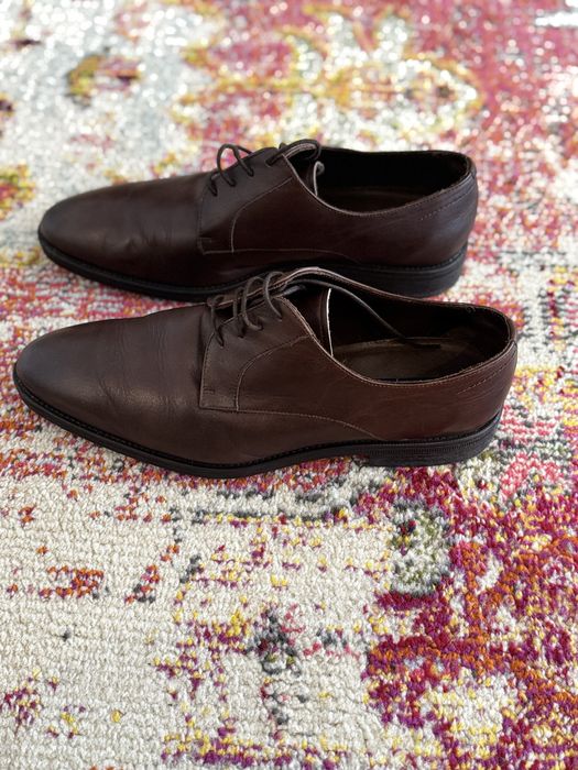 Sapatos pele castanhos Mango 44