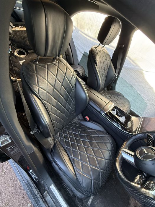Салон сиденья кожа сидіння W223 S CLASS шкіра nappa наппа сідушки передні задній діван карти підлоокотник консоль AMG DESIGNO
