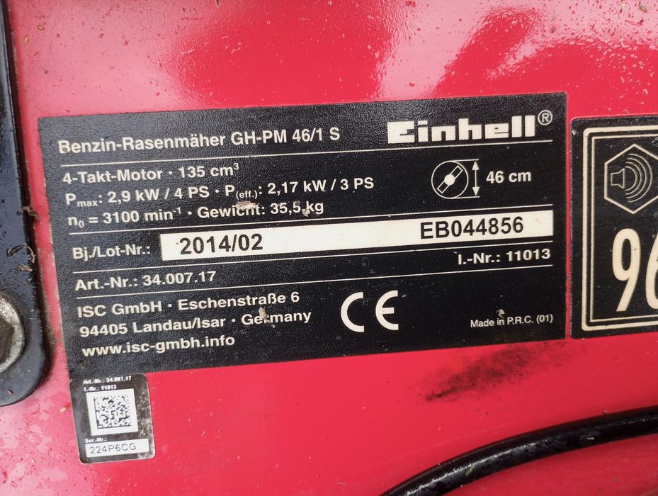 Sprzedam kosiarkę Einhell